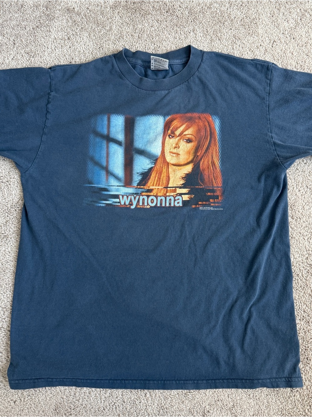 Vintage 2001 Wynonna Tour T Shirt Tultex Country Music Concert Tee USA XL 23.5”